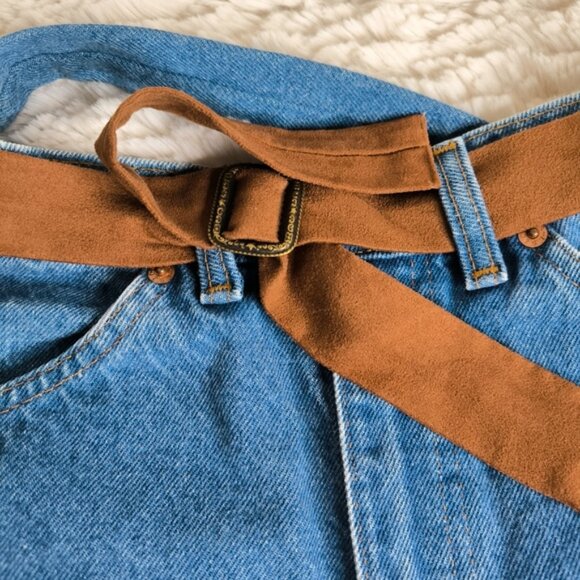 Rare Levi's Orange Tab Quirky Upcyled Cowgirl Country Western Shoulder Denim Bag - Picture 5 of 10